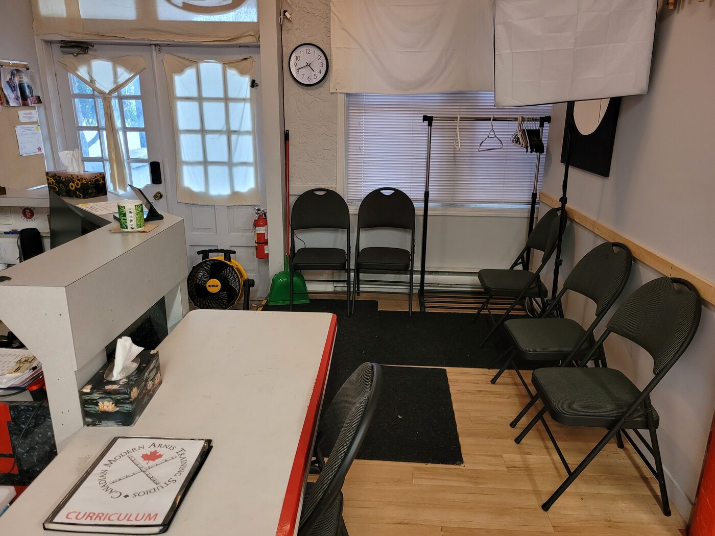 Reception and lounge with chairs